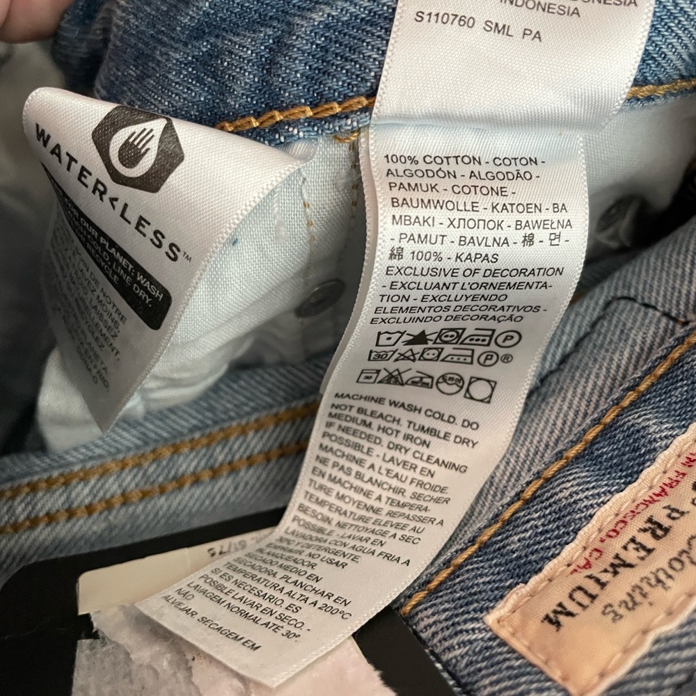 Levi’s ribcage wide leg jeans size 24 - Picture 14 of 17